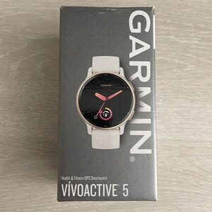 Garmin Vivoactive 5 White and Pink Smartwatch